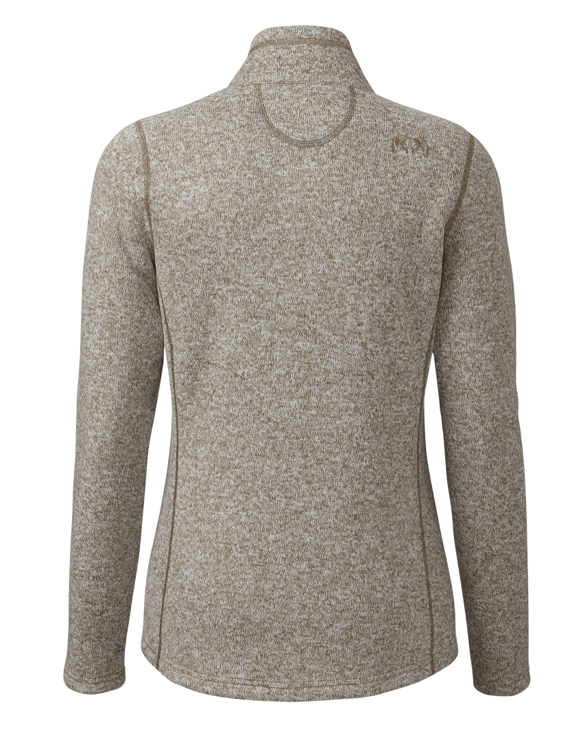Women's Base Camp Full Zip Sweater | Khaki White Heather
