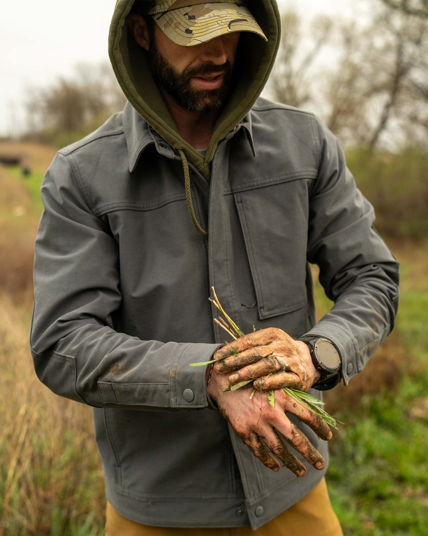 Outlet Brawley Canvas Jacket | Gunmetal