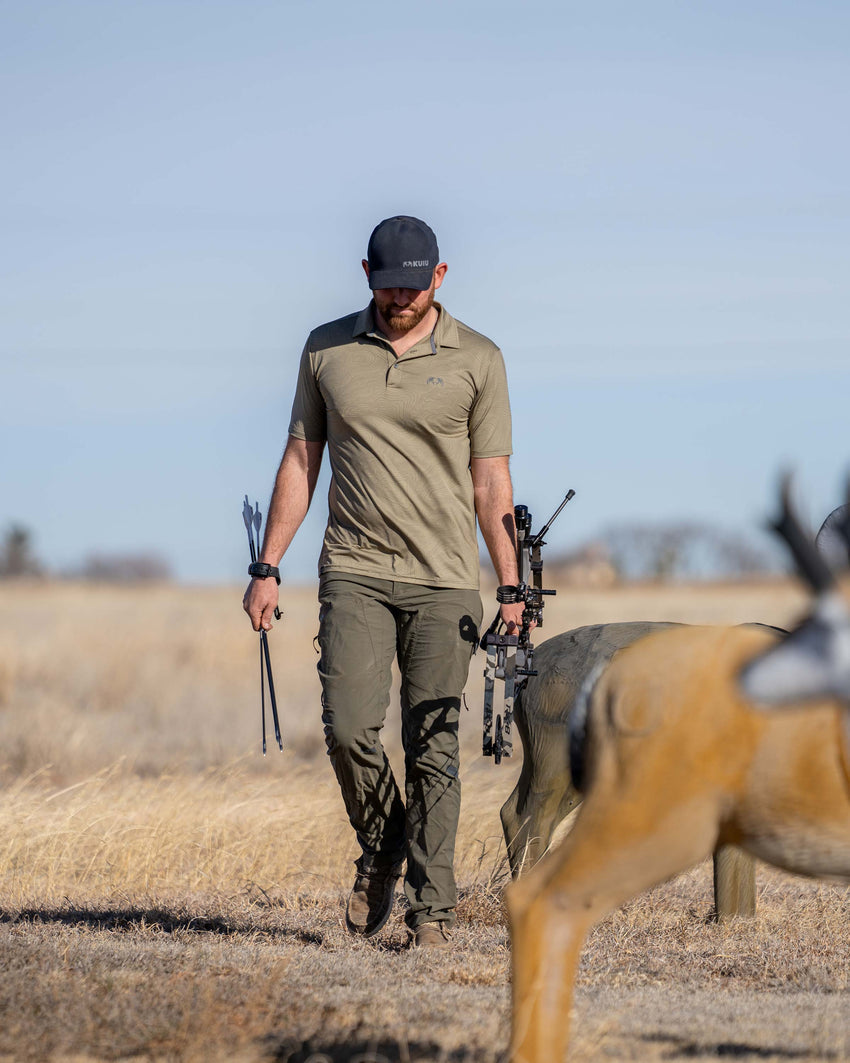 KUIU Performance Polo Topo | Gunmetal Topo