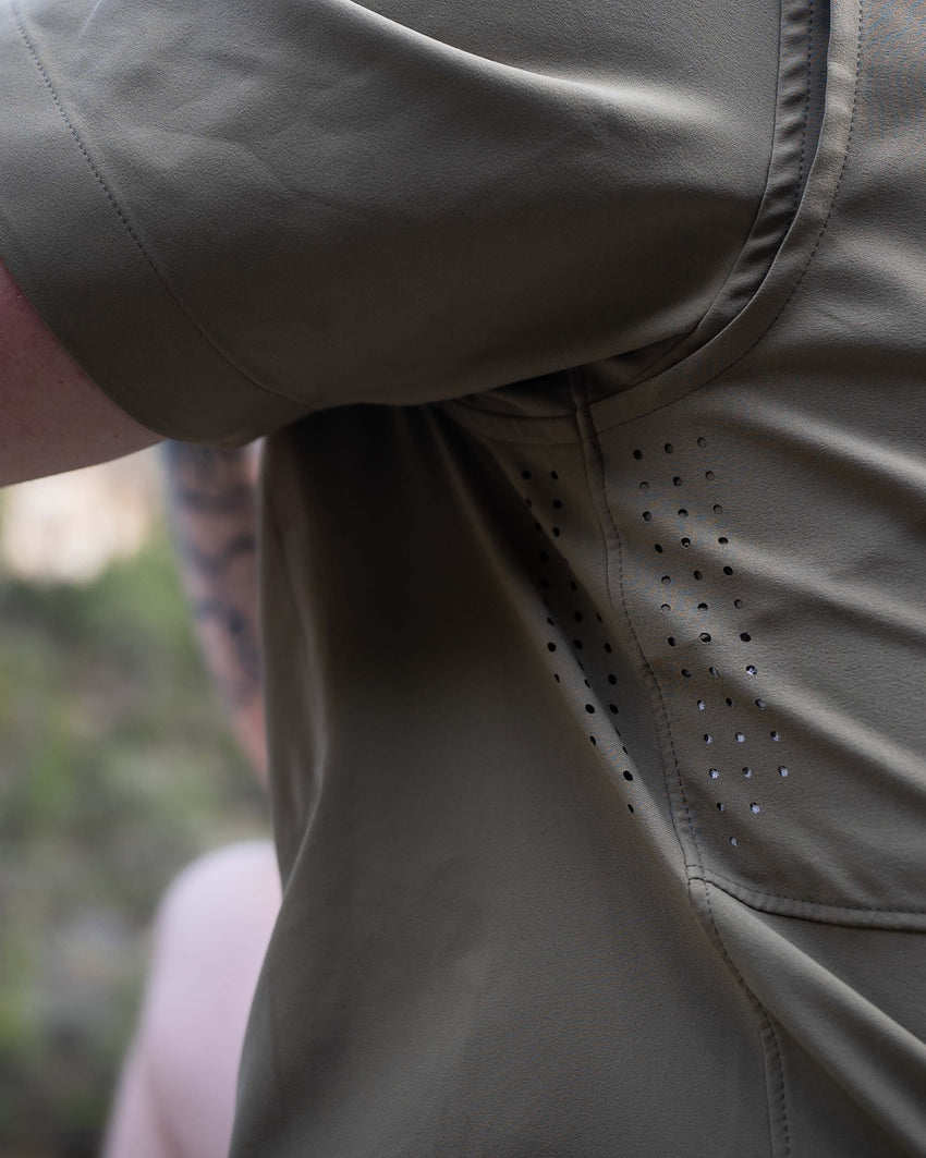 Mesa Vented SS Snap Shirt Topo | Glacier Topo Print