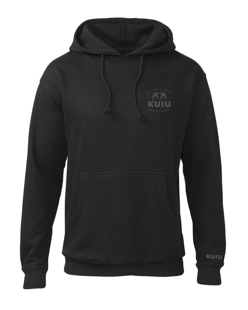 KUIU Ultralight Chest Logo Hoodie | Black