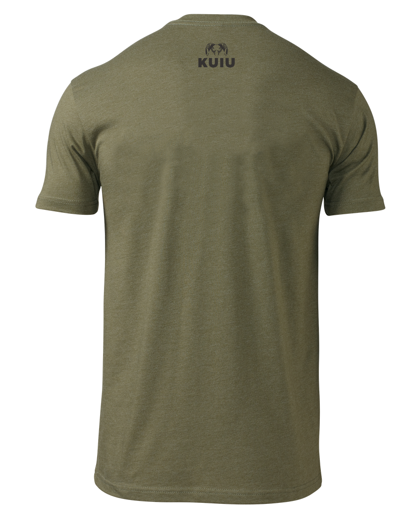 KUIU Stacked Here to Hunt T-Shirt | Military Green
