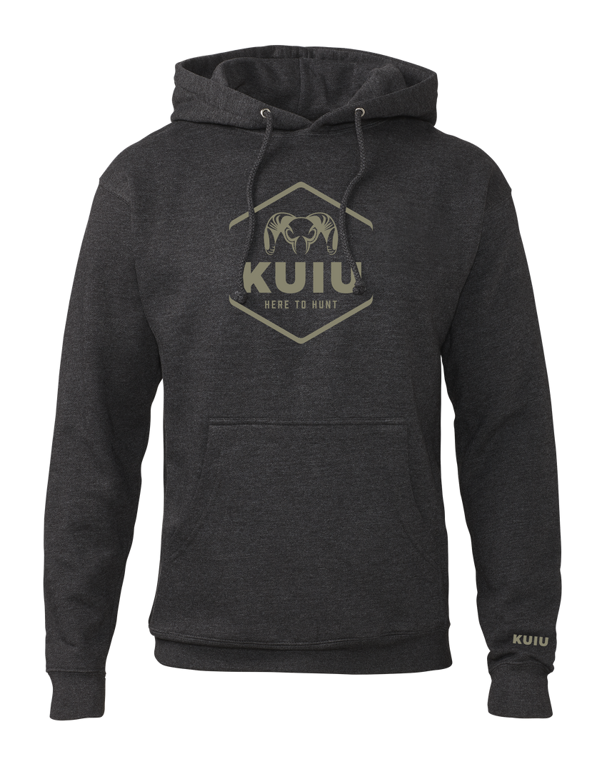 KUIU Stacked Here to Hunt Hoodie | Charcoal