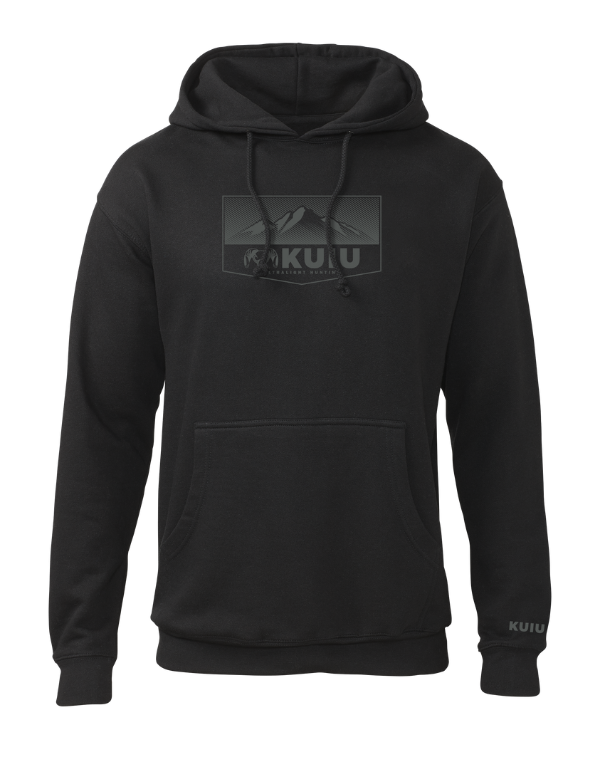 KUIU Ultralight Mountain Logo Hoodie | Black