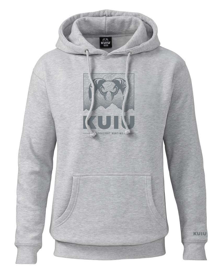 KUIU Topo Mountain Hoodie | Heather Grey