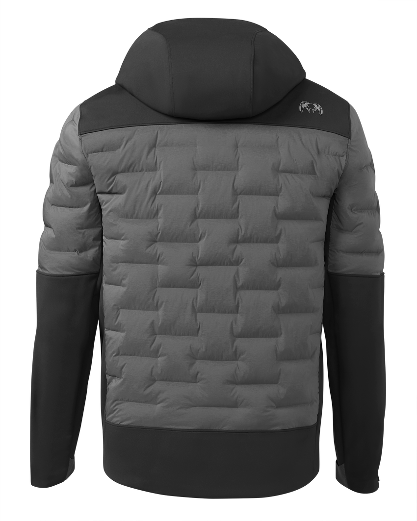 Axis Thermal Hybrid Hooded Jacket | Black-Gunmetal