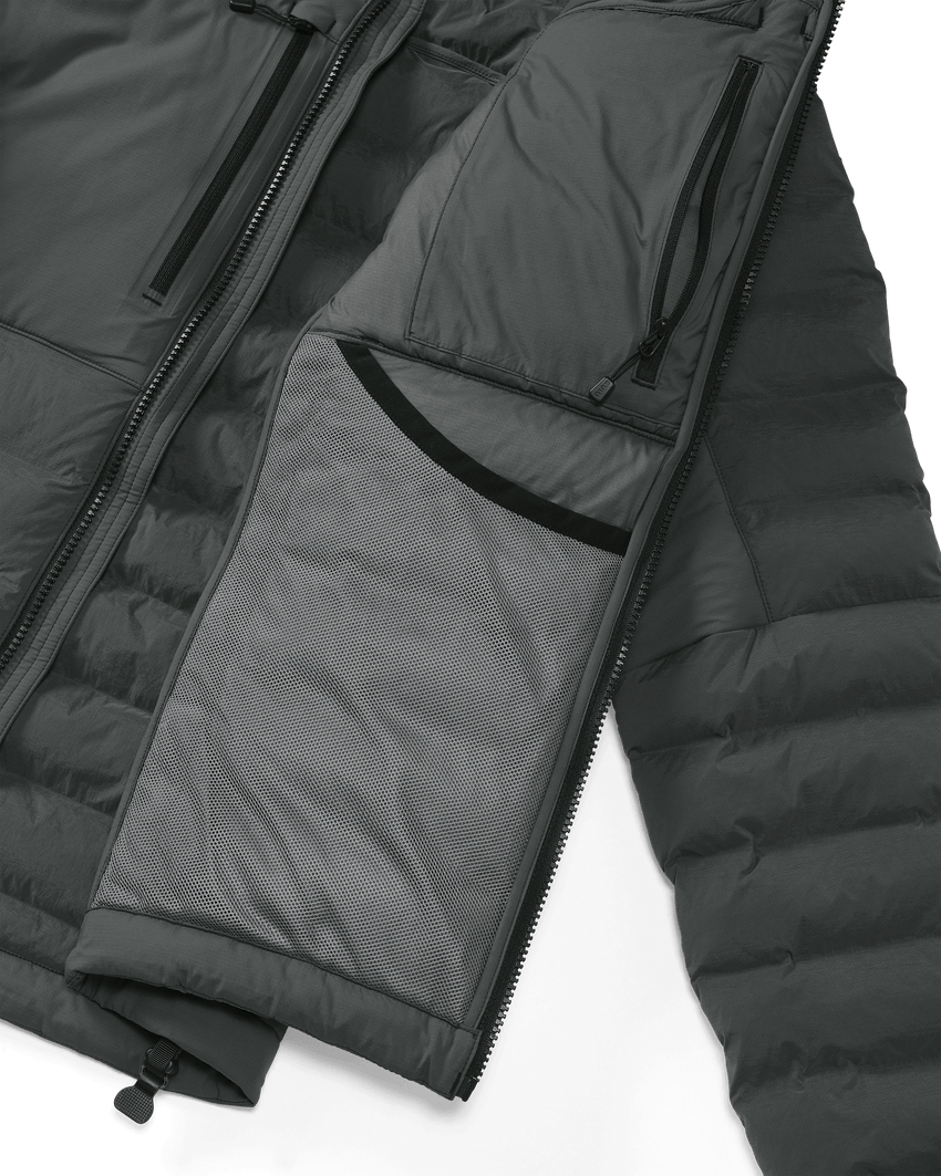 Outlet Flyway Insulated Hooded Jacket | Gunmetal