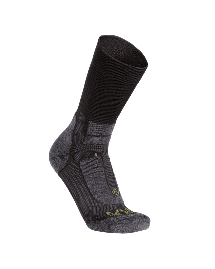 StrongWool Hybrid Crew Sock | Grey Green